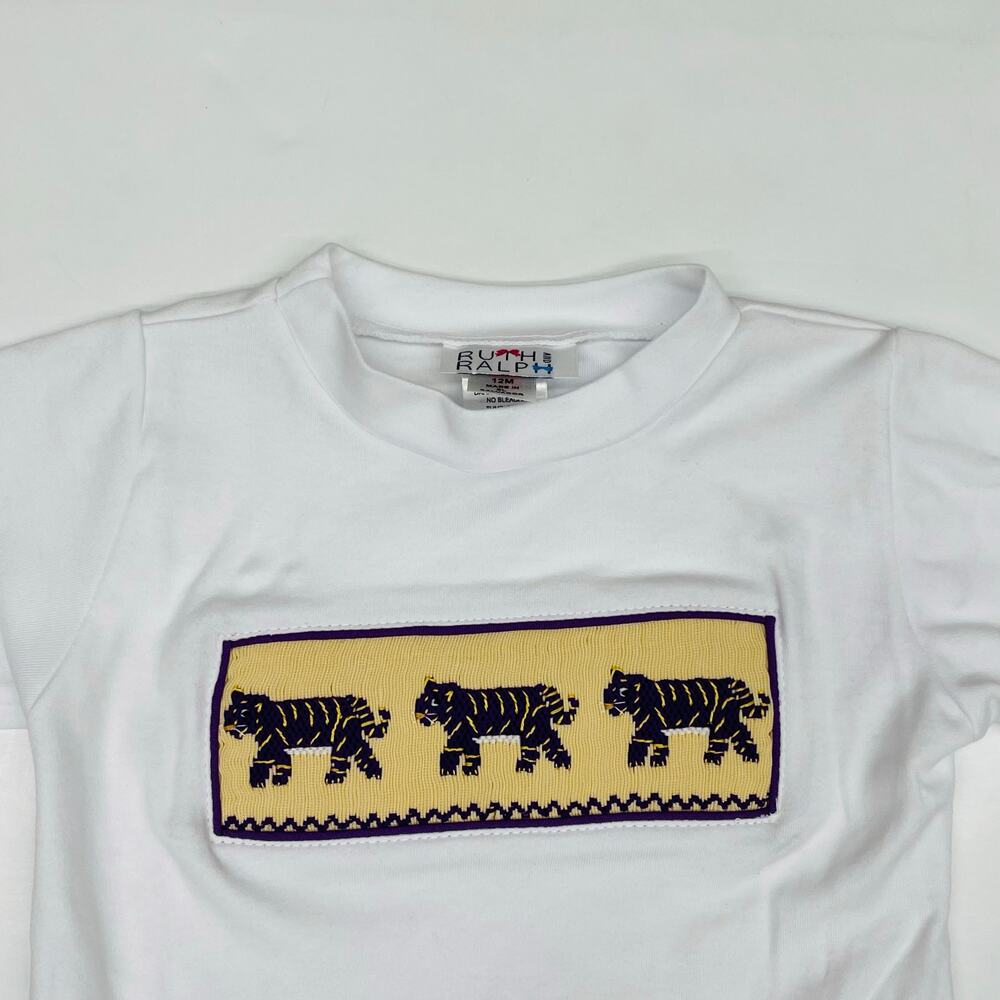 NWT Ruth & Ralph Size 5 LSU Smocked Short Set - Picture 4 of 5